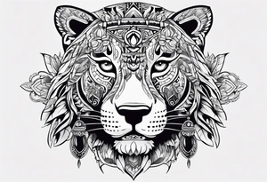 aztec jaguar shaman tattoo idea
