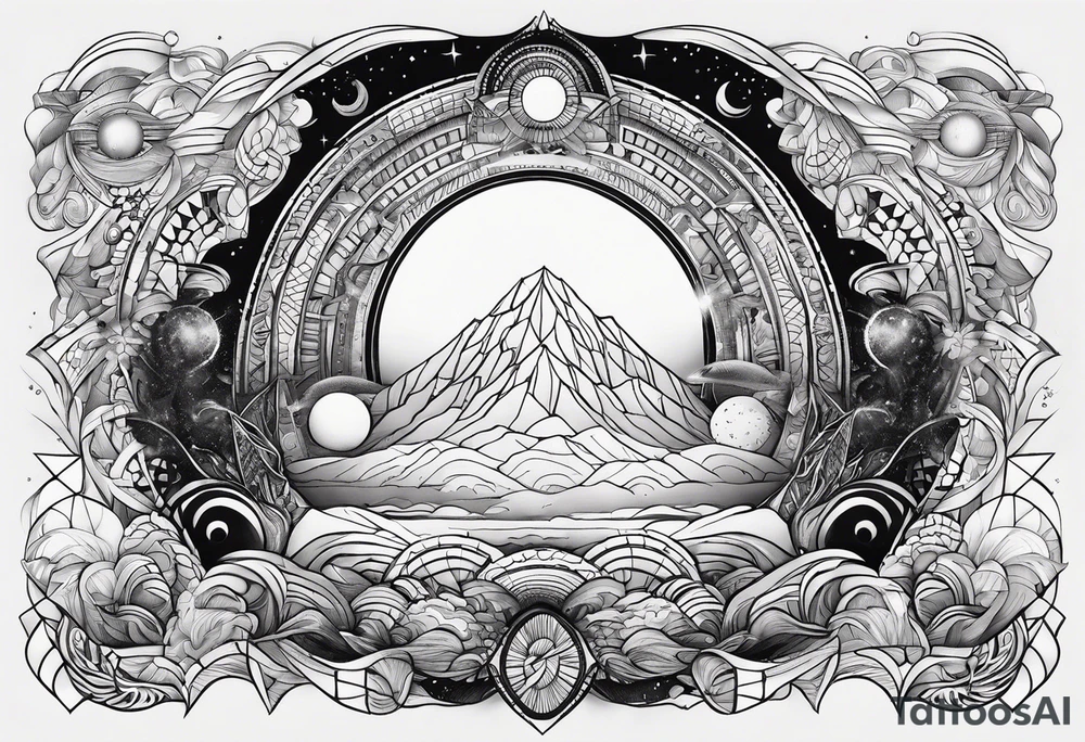small wormhole tattoo tattoo idea