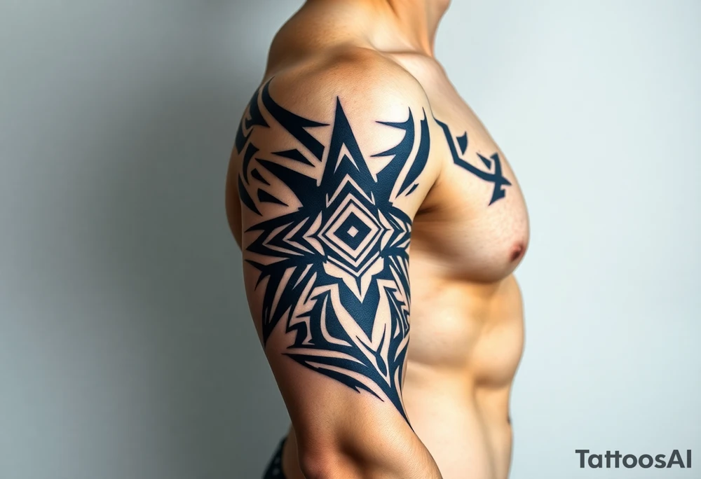 geometric tattoo idea