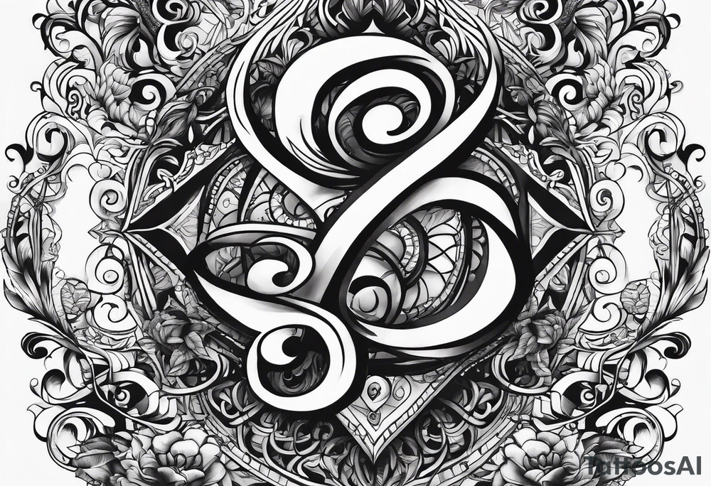 Horizontal, Infinity symbol tattoo idea