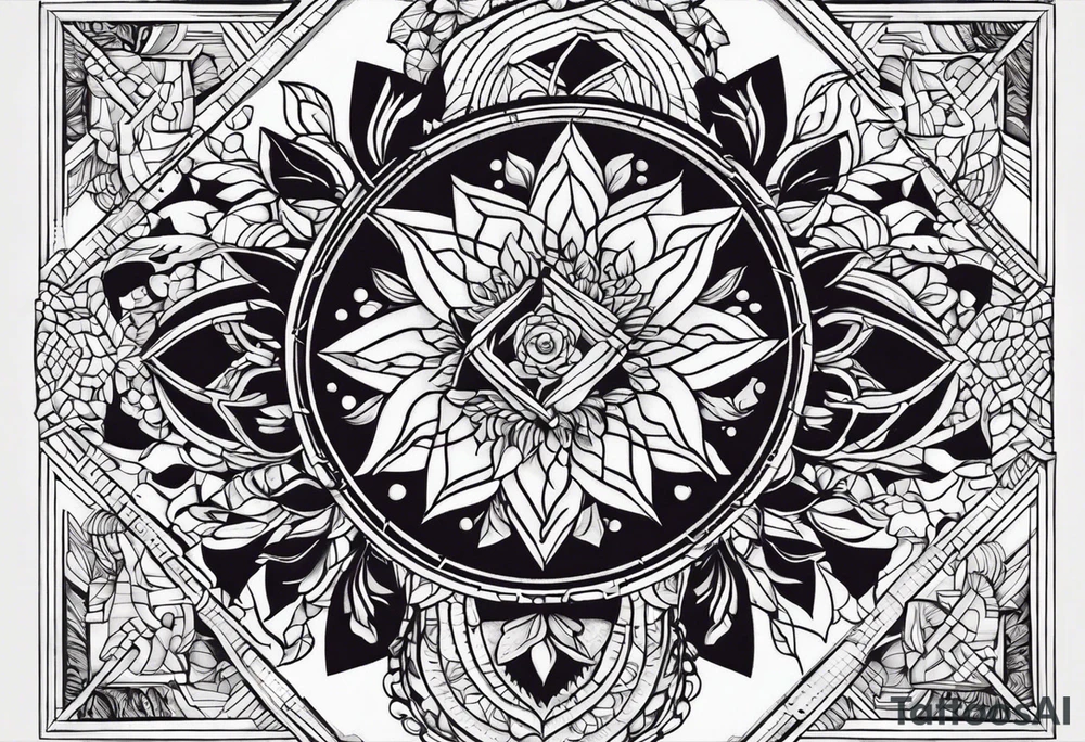Грустный скелет, сидит и думает о бытие tattoo idea