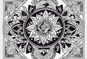 Грустный скелет, сидит и думает о бытие tattoo idea