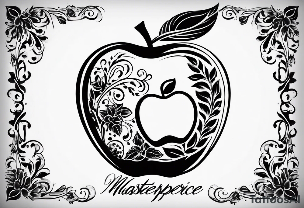 Apple tattoo idea