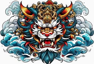 Raijin fuujin tattoo idea