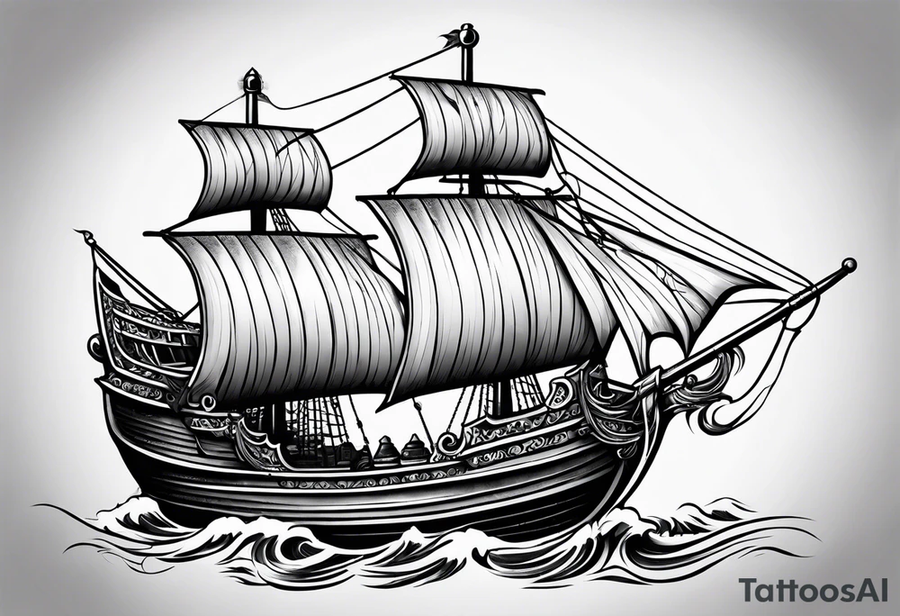 Vikingship tattoo idea
