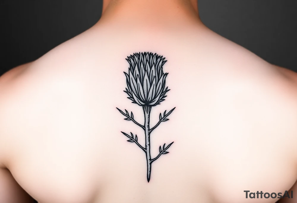 Scottish thistle tattoo idea