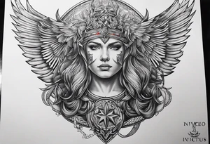 Invictus maneo tattoo idea