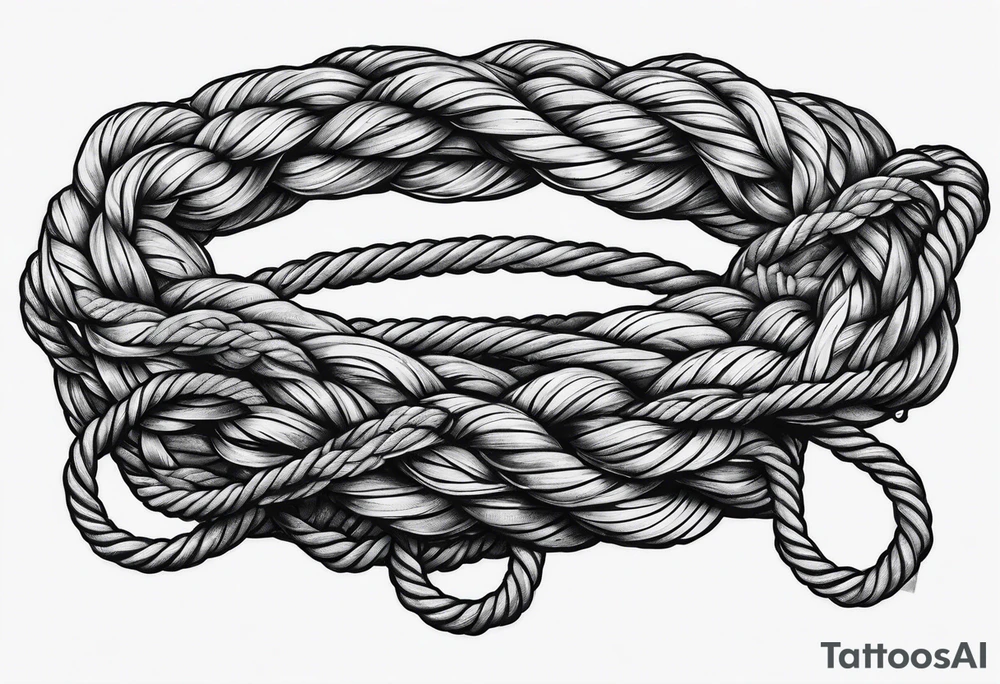 Sea ropes on bits tattoo idea