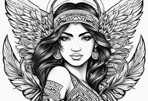 Half polynesian a angel on the inner bicep phillippines inspire the rest tattoo idea