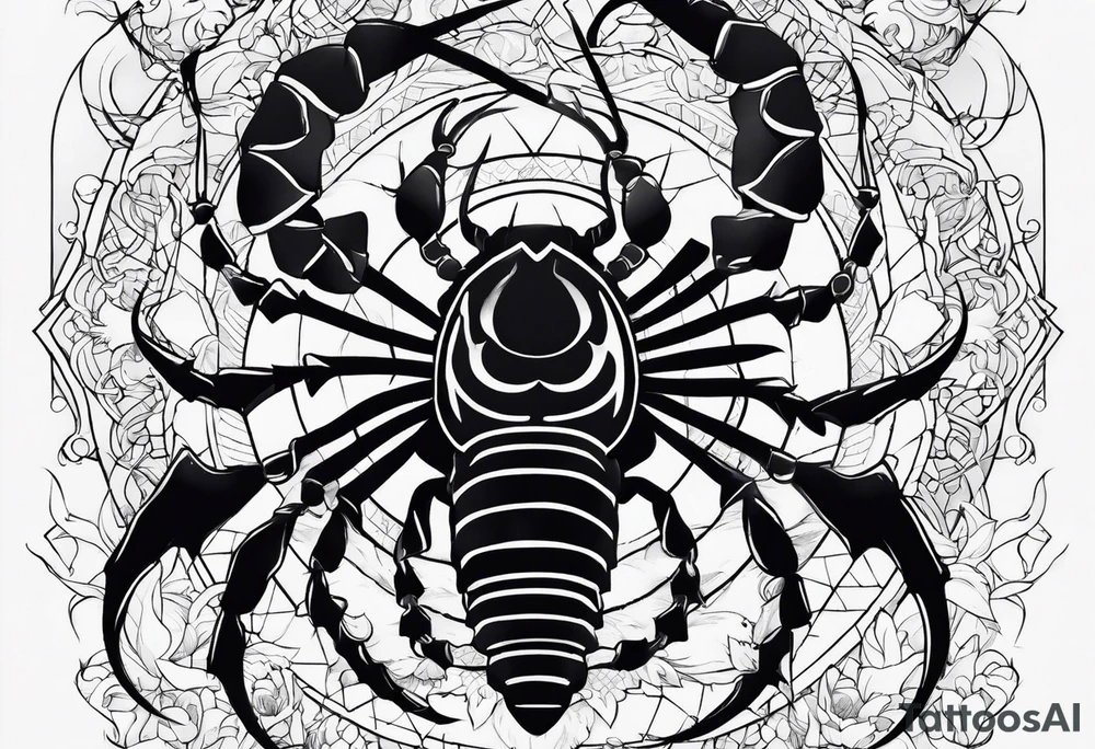 Scorpio original but beautiful tattoo idea