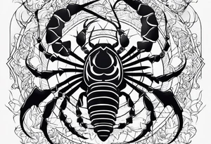 Scorpio original but beautiful tattoo idea