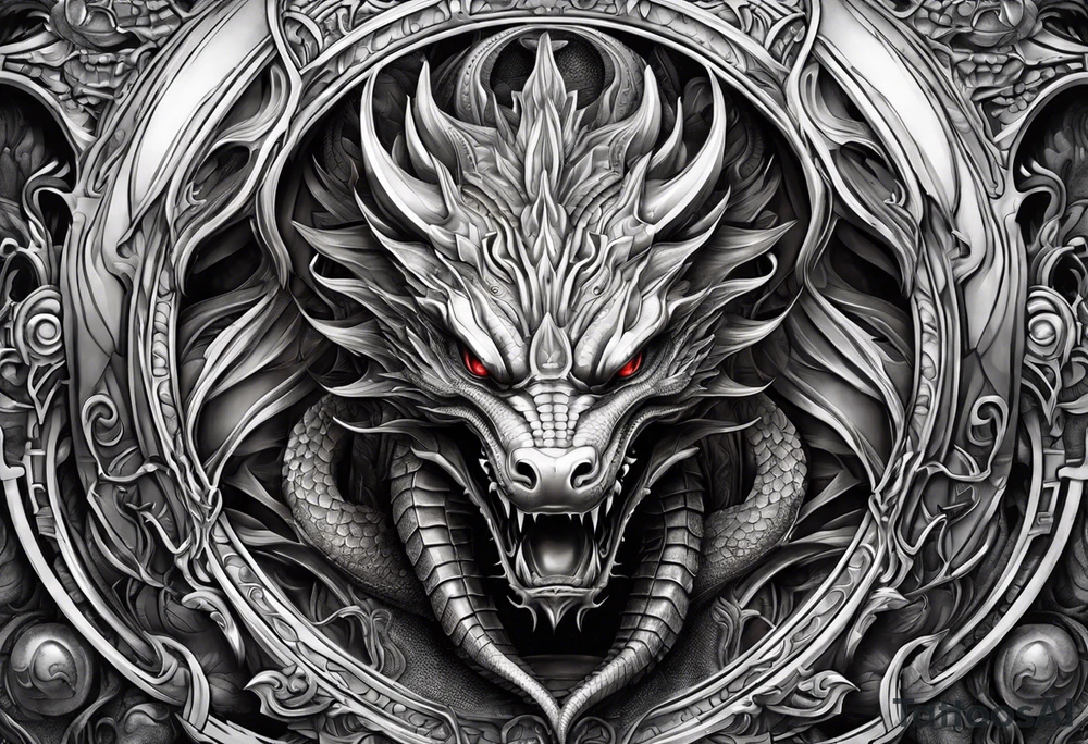 Dragon, uroboro tattoo idea