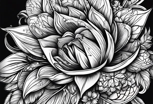 abstract on hand, no people tattoo idea