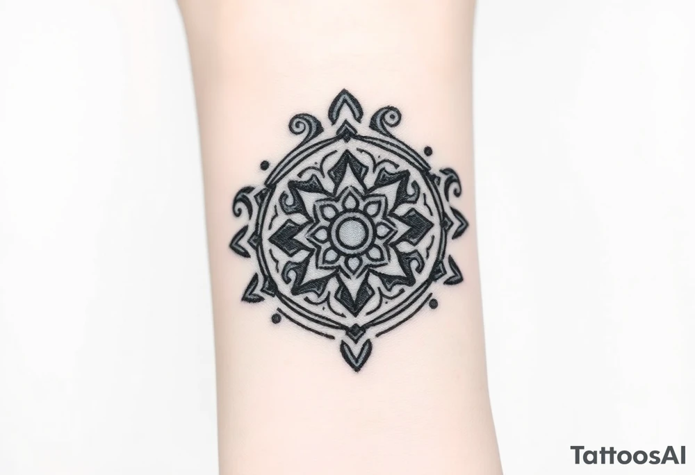 Māori neurodiversity shield tattoo idea