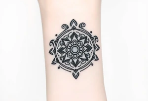 Māori neurodiversity shield tattoo idea