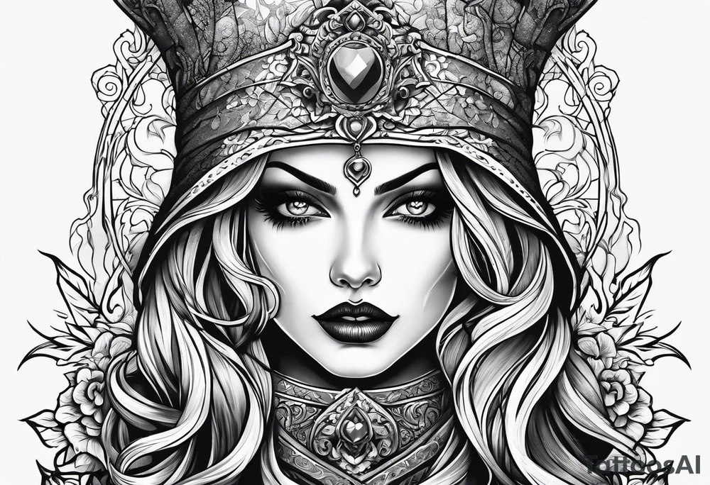 lady death tattoo idea