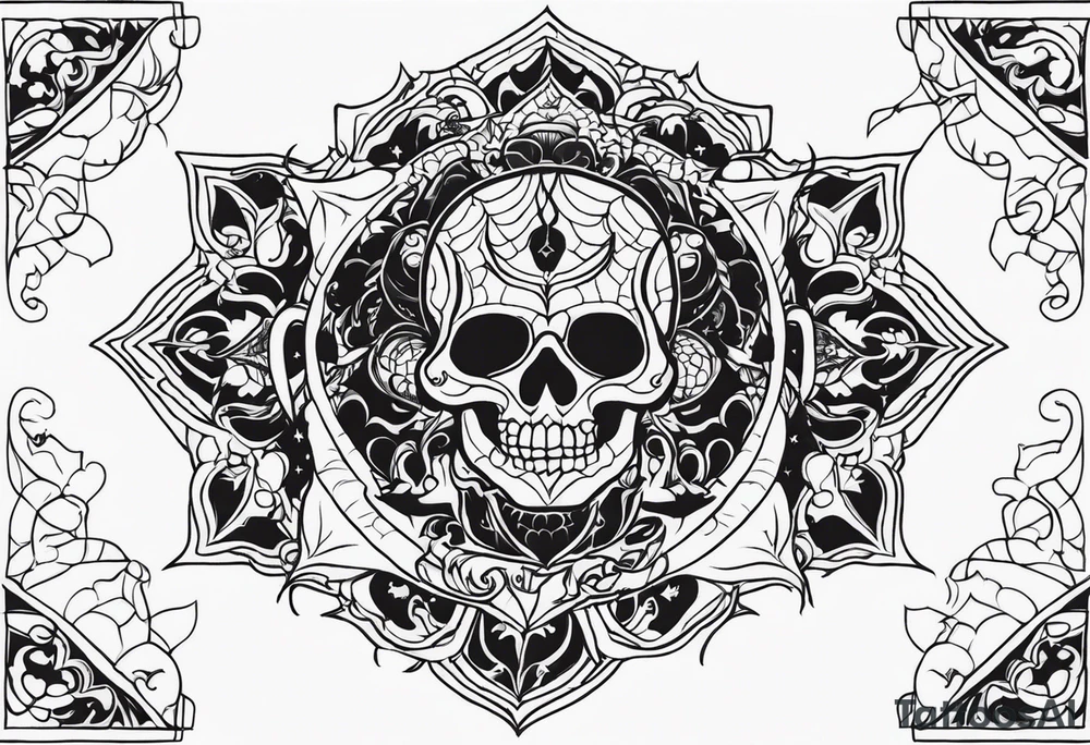 Halloween party tattoo idea