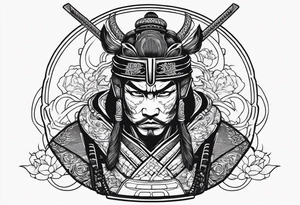 samurai DJ tattoo idea