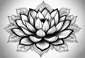 lotus flower tattoo idea
