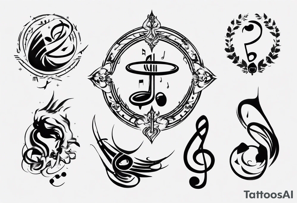 God, music tattoo idea