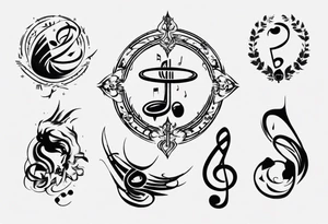God, music tattoo idea