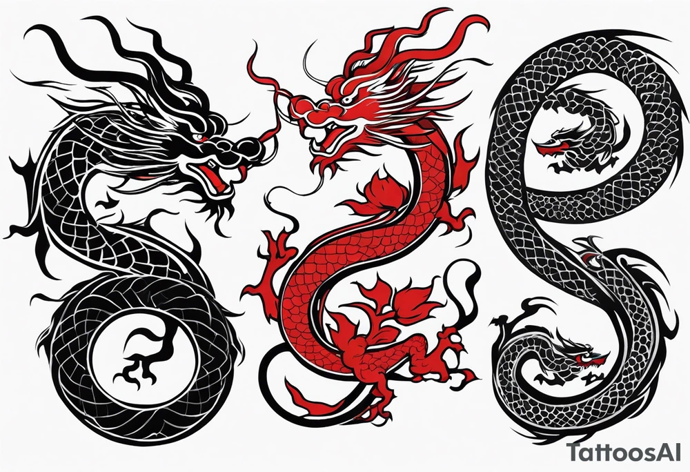 Traditional Chinese Dragon tattoo idea