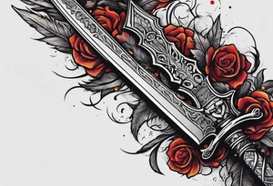 A sword made of nothing tattoo idea