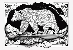 bear mountain tattoo idea