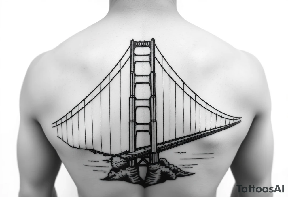Golden gate bridge tattoo idea