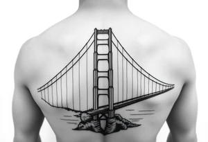 Golden gate bridge tattoo idea