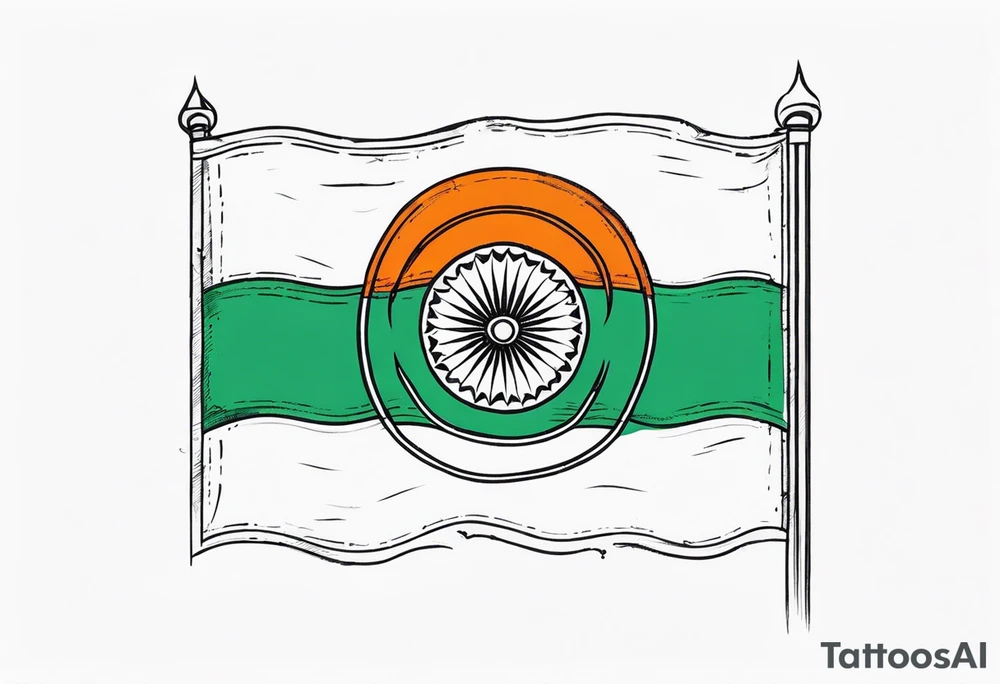 Indian Flag tattoo idea