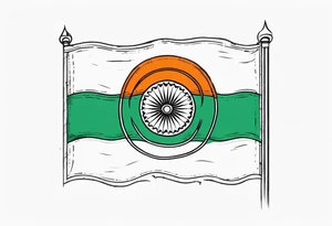 Indian Flag tattoo idea