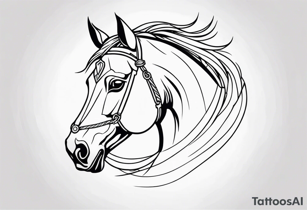 horse head tattoo idea