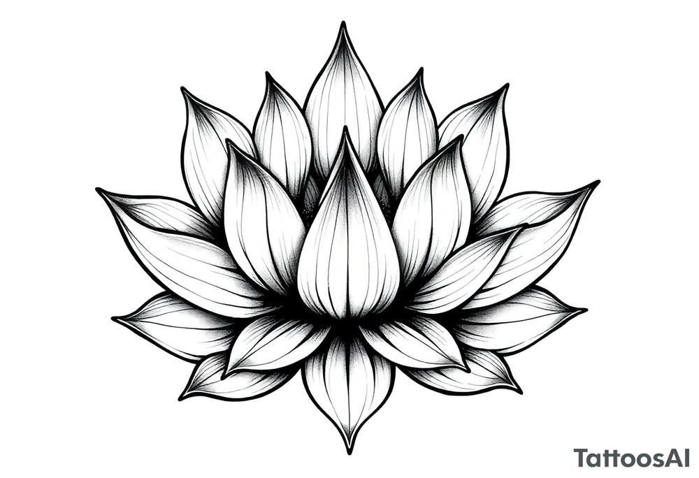 Lotus flower tattoo idea