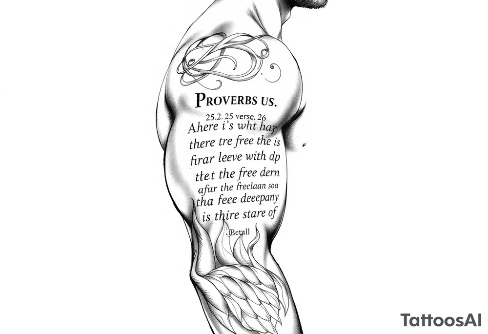 proverbs 26 verse 25 through 26 tattoo idea