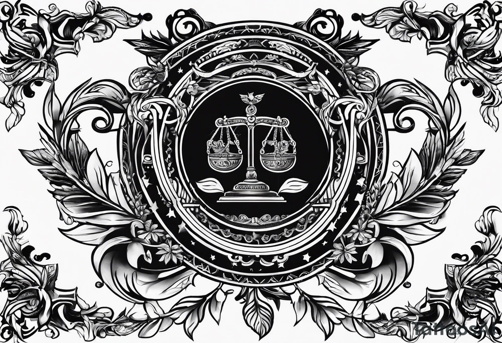 justice emblem tattoo idea