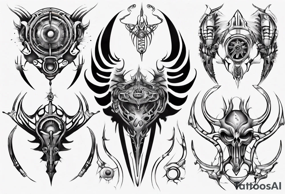 Symmetrical tattoo idea