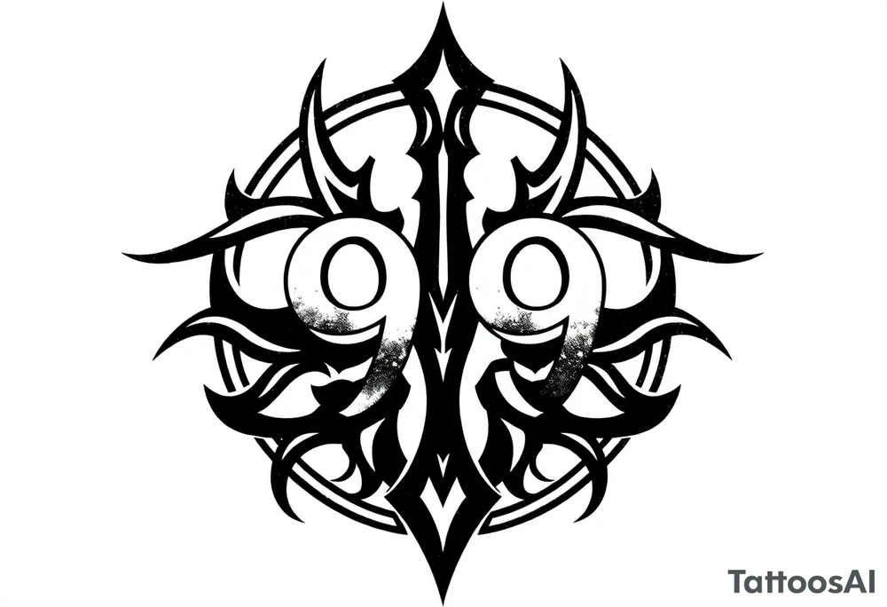 999 symbol tattoo idea