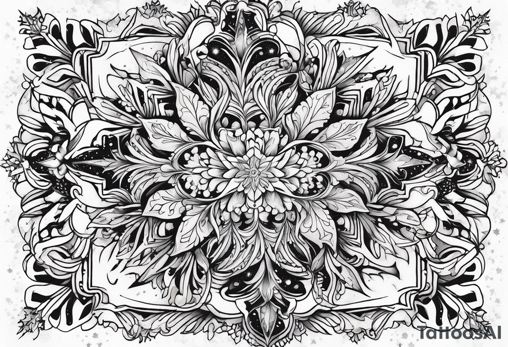 snowflakes tattoo idea