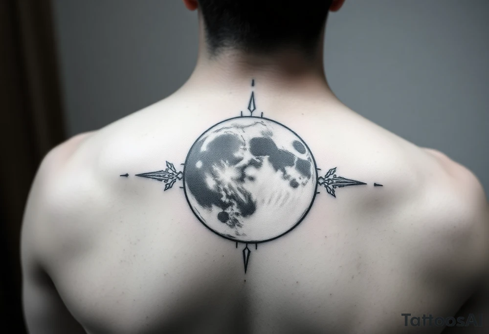 Moon tattoo idea