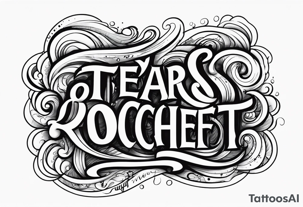 my tears ricochet tattoo idea