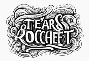 my tears ricochet tattoo idea