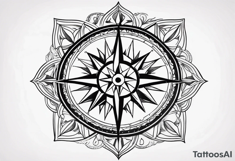 Wind Rose tattoo idea