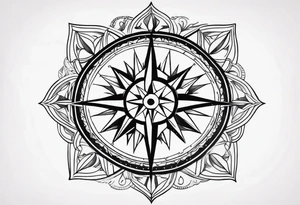 Wind Rose tattoo idea