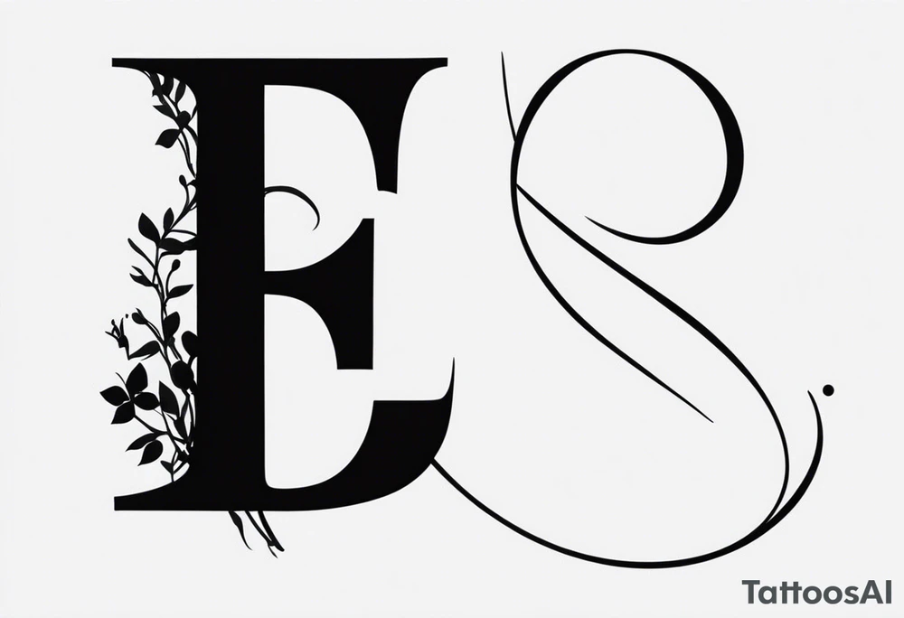 I want a minimal tattoo with combination of the letters Y and D tattoo idea