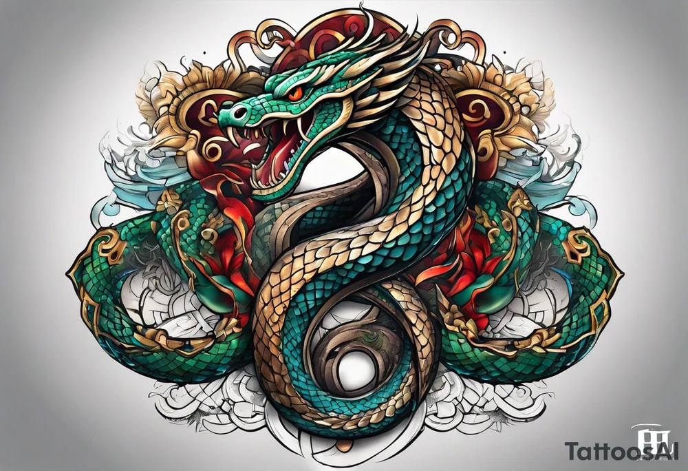 serpent tattoo idea