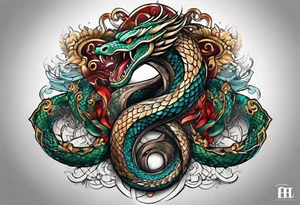 serpent tattoo idea