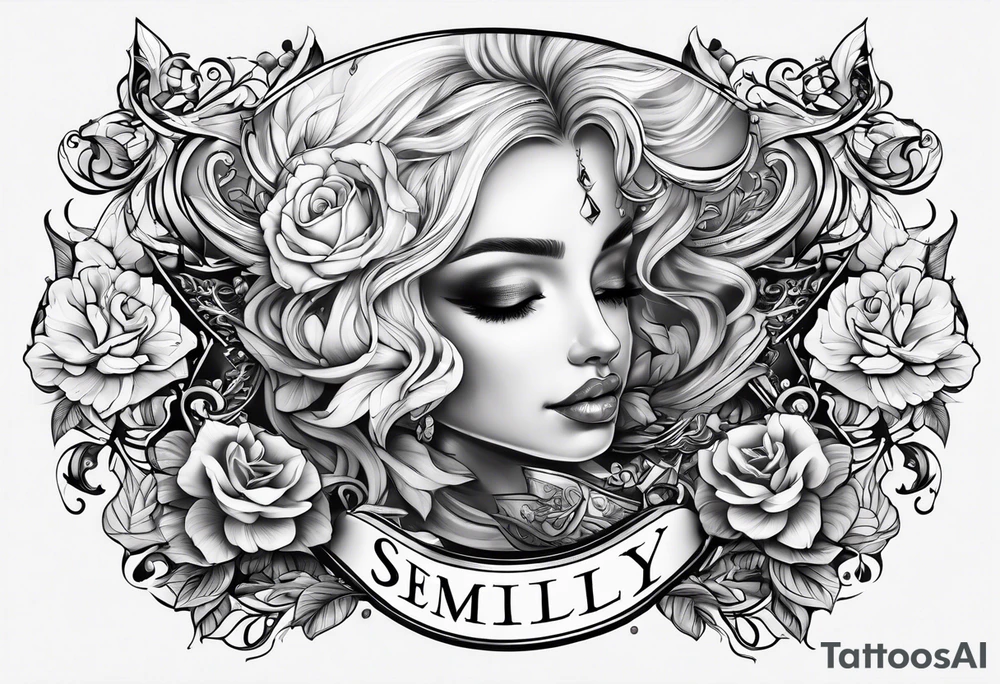 the name semilly tattoo idea
