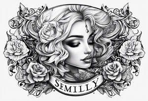 the name semilly tattoo idea