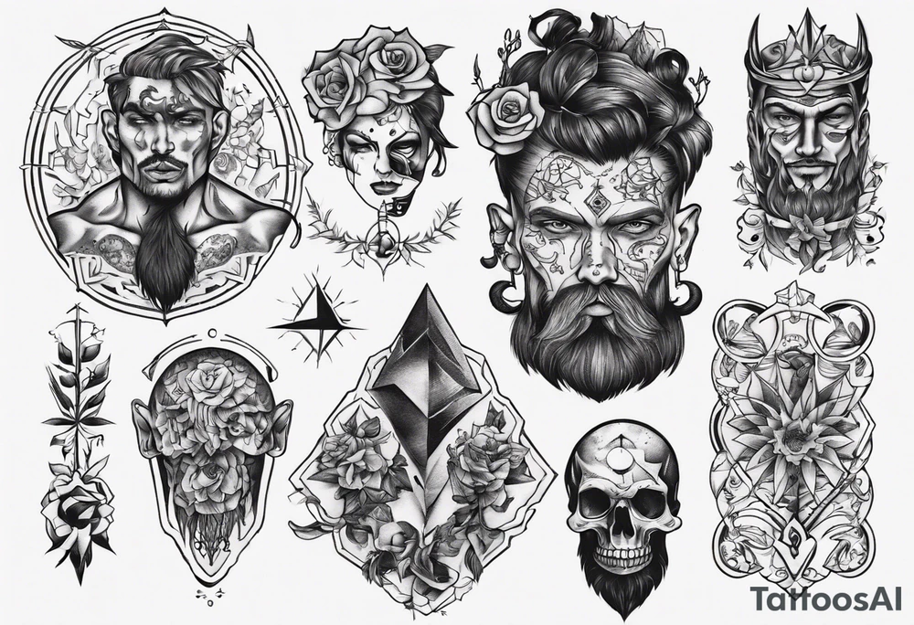 tattooed man tattoo idea